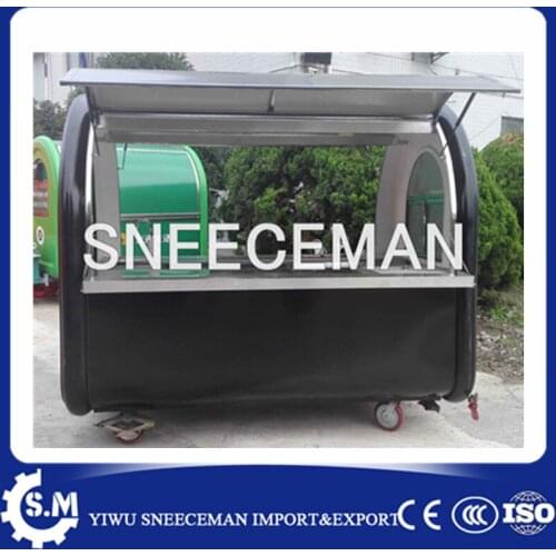 Professional fast food mobile caravan food trailer for sale