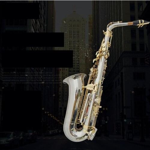 Weifang Rebon Eb Key white copper Saxophone
