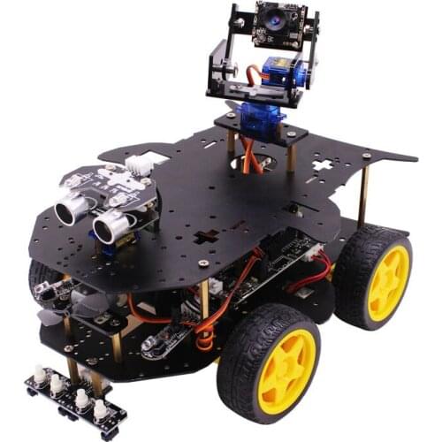 Yahboom 4WD smart robot RC Car smart car with WIFI camera for Raspberry Pi 4B/3B+ RC Toys