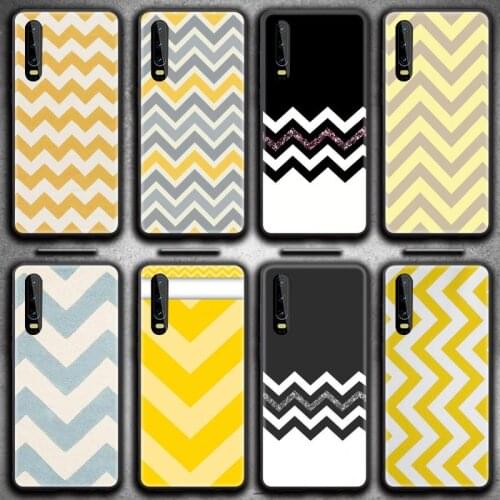 Yellow-Zigzags-streak-Sweet-Life Phone Case for Huawei P20 P30 P40 lite E Pro Mate 40 30 20 Pro P Smart 2020
