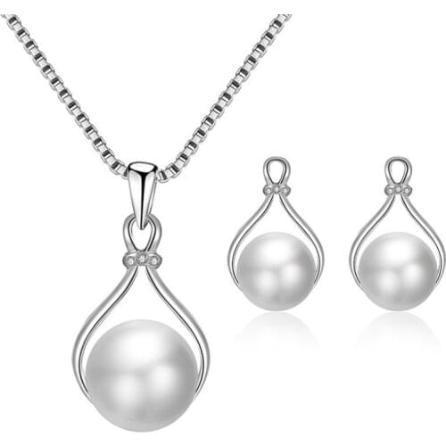 New Crystal White Opal Silver Color Choker Women Cute Chain Necklace Girls Collar Collier Jewelry Pendants Party 2021