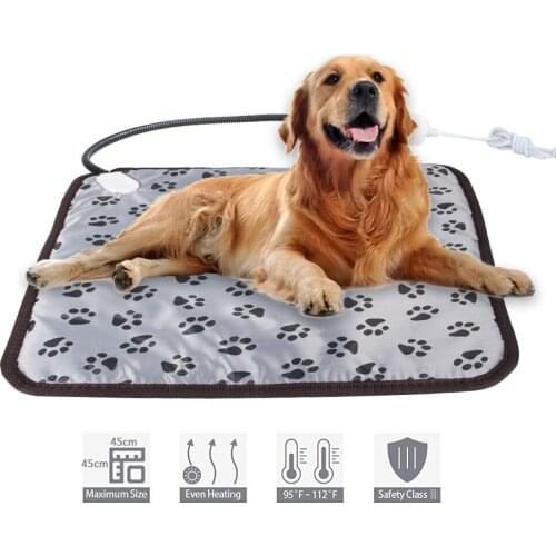 Winter Dog Bed Pet Dog Cat Heating Pad Indoor Warming Mat 45*45cm Waterproof Warmer Pet Mat Bed for Dogs Cats