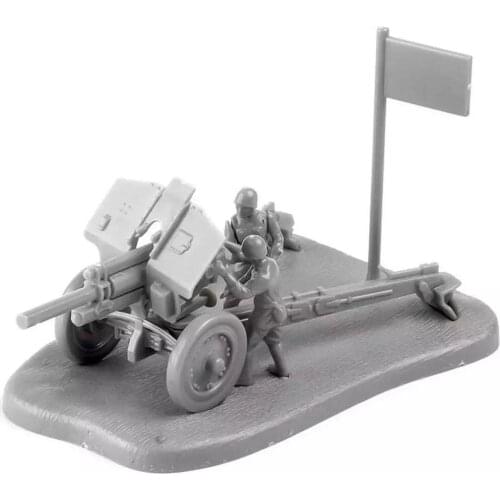 1:72 Soviet Union M30 Howitzer Artillery Gun Resin Military Model Kit Unpainted Plastic Assemble Buiding Toys for Children
