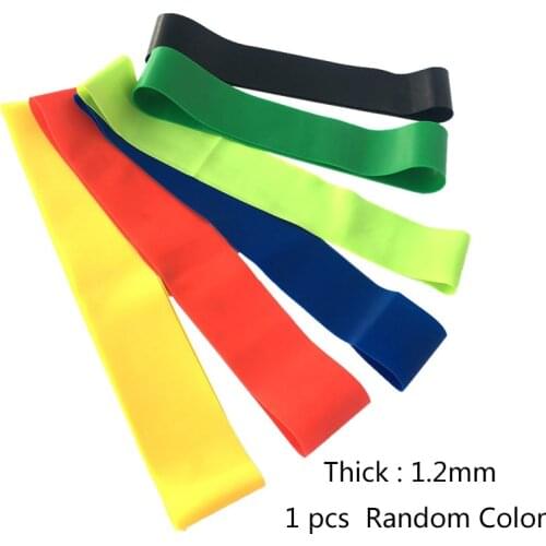 1 pc Resistance Bands Rubber Band Workout Fitness Equipment loops yoga Gym Strength Training Athletic Rubber Bands Random Color