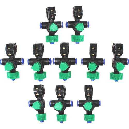 10x Agricultural Spray Nozzles Atomizing Sprayer Nozzle Head Garden Lawn Irrigation Spraying Sprinkler Watering Tool