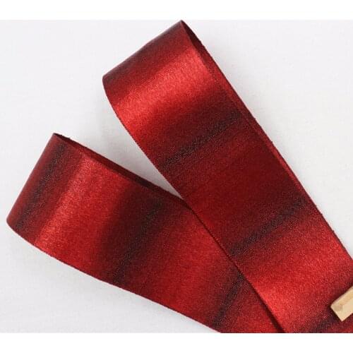 16728-8F, 10 yards / roll 38 mm gold ribbon Christmas party wedding favor decorative, gift wrapping materials, color optional
