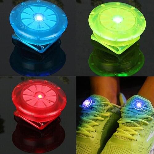 3 Colors New LED Luminous Shoe Clip Shoe Light Night Shining Flash Light Safety Warning Running Shoes /bags / Bicycle