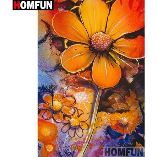 HOMFUN Full Square/Round Drill 5D DIY Diamond Painting " flower" Embroidery Cross Stitch 5D Home Decor A07848