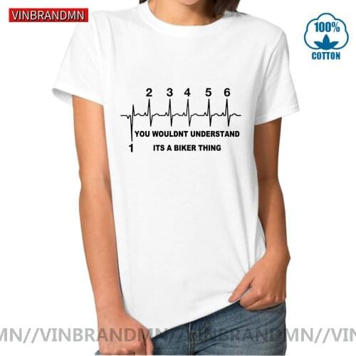 1N23456 You Wouldn't Understand Biker Thing T Shirt Motocross Motorcycle Gear Shift life line T-Shirt Motobiker Heartbeat Tshirt