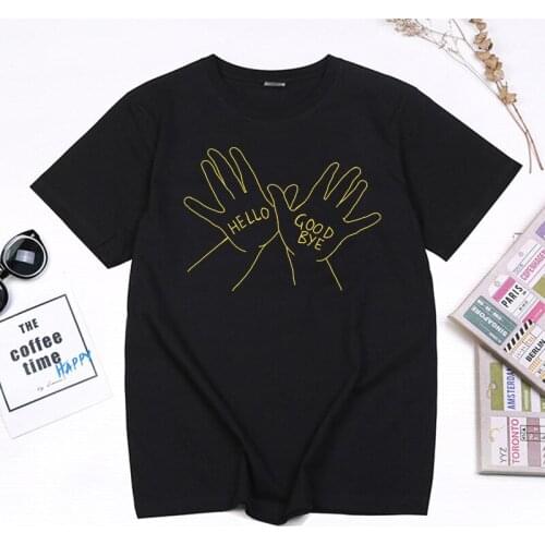 The Umbrella Academy TV Play T Shirt Klaus Hello Goodbye Funny Both Hands Graphic Tshirt Casual Fashion Loose Tops Female Tees
