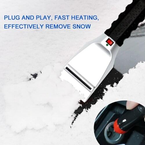 Car Cleaning Tools 12V Car Auto Heating Snow Shovel Car Smoke-lighter Type Snow Melting Heater Defrosting Removal Dehumidifier