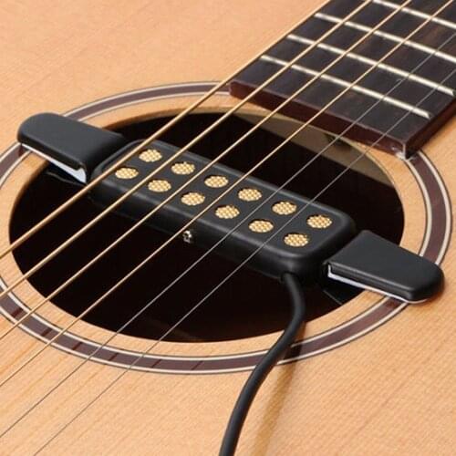 IRIN 12 Hole Acoustic Electric Guitar Pick up Transducer Amplifier Clip-on Sound Pickup Microphone Wire