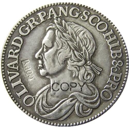Replica 1658 Great Britain 1/2 British Crown Silver Plated Copy Coins