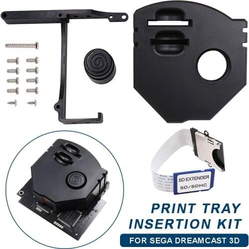 New Arrival for GDEMU 3D Printed Tray Insert Kit SD Extender SD Cover For SEGA Dreamcast Console Extension Adapter Accessories