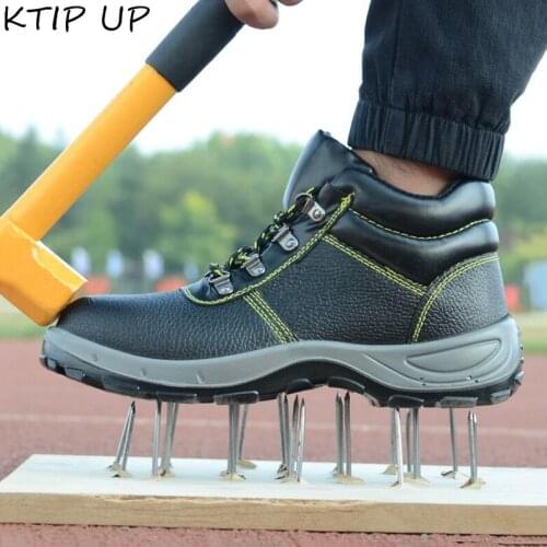 Mens Winter Steel Toe Cap Protective Work Shoes Safety Boots Men Snow Boots Steel Mid Sole Safety Shoes Indestructible Shoes