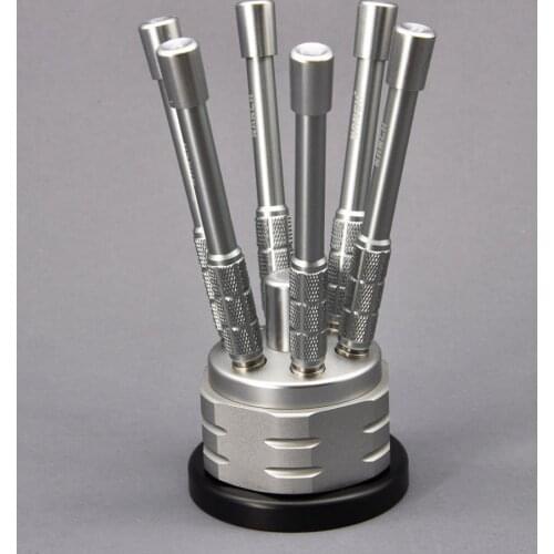 Nanch High-precise S2 Screwdriver Set with 6 Aluminum Handles, 30 in 1 Mini Screwdriver set for Professional DIY Works