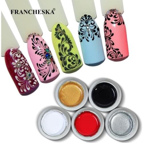 Nail Art Gel Polish Stretch Drawing Glue Super Strong Stretch Painting Glue Nail Polish Spider Gel Nail Art Manicure 12 Colors