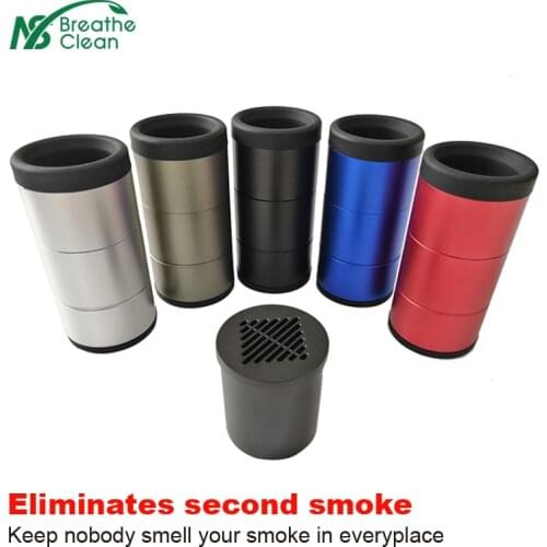 Eliminates Smoke personal air filter has replacement filter cartridge HEPA and Carbon Filter H13