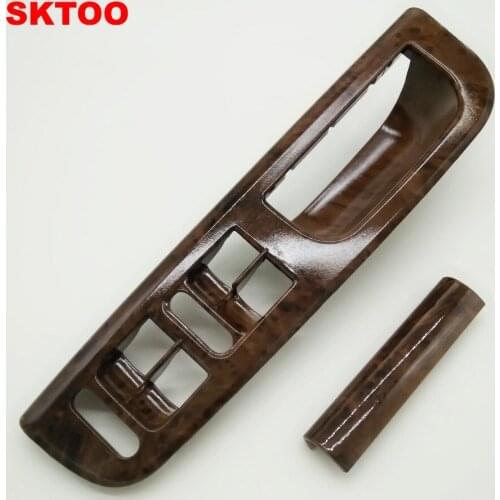 SKTOO mahogany Inside door handle handrails shake decorative cover For Vw passat B5 1GD 867 171/ 3BO 867 175