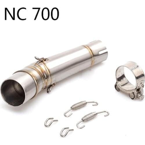 For honda nc700 nc750x nc750 2012 2013 2014 2015 motorcycle exhaust muffler modified stainless steel medium connection pipe