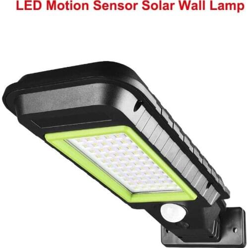 72LED 128COB Solar LED Street Light Waterproof PIR Motion Sensor Smart Remote Control Lamp Outdoor Garden Security Wall Lighting