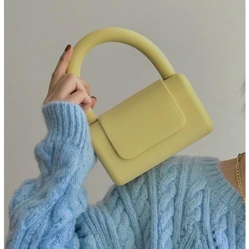 Yellow Handbag Niche Design 2021 Summer New Womens Handbag Net Red One-shoulder Diagonal Cross-bag