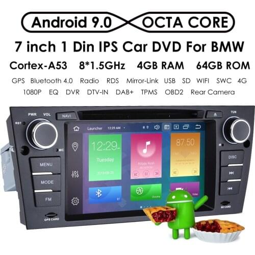 1 Din Android Car DVD GPS Multimedia for BMW E90 E91 E92 E93 2006-2012 Car Stereo Radio Player Octa Core 4G RAM 64G
