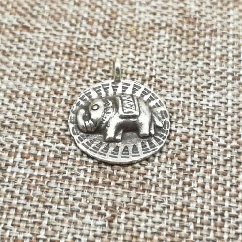 Karen Hill Tribe Silver Elephant Charms Elephant for Bracelet Necklace