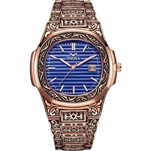 2020 Designer Brand Men Watches Luxury Rose Gold Stainless Steel Waterproof Watch Men Business Sport Classic Wristwatch Clock