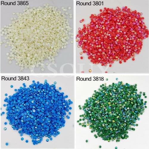AB Round Colour AB Stone Diamond Painting AB Colored Diamond Electroplating Mosaic Making Diamond Painting-3865 & Round Diamond
