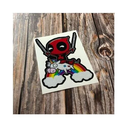 Car Styling Vinyl Wrap Motorcycle Helmet Laptop Sticker for Horse Rainbow Dani 10x8cm