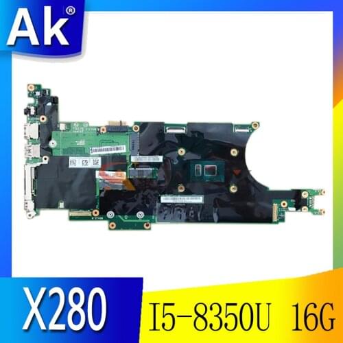 For Lenovo Thinkpad X280 I5-8350U 16G Notebook Motherboard FRU 01LX686 02HL337 01LX694 02HL339 01LX682 02HL336 100% test ok