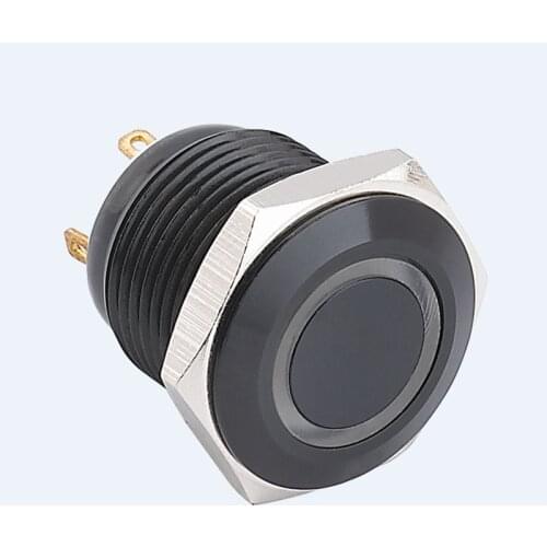 ELEWIND 16mm Ring illuminated with black aluminium anodized(PM161F-10E/J/B/12V/A)