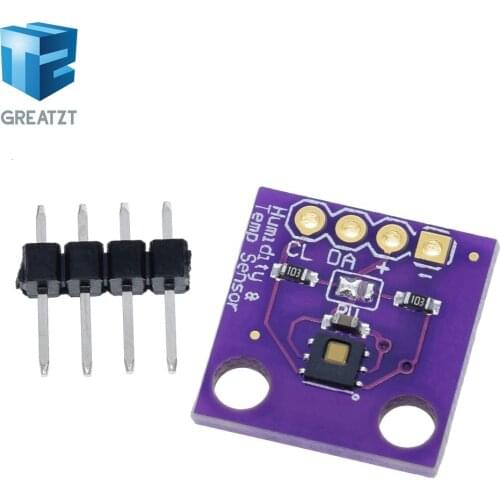 GREATZT HDC1080 module Low Power, GY-213V-HDC1080 High Accuracy Digital Humidity Sensor with Temperature Sensor For Arduino