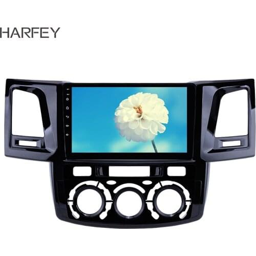 Harfey 9 inch Android 8.1 Radio for 2008-2014 Toyota Fortuner/Hilux Manual A/C Left Hand Driving Car GPS support Carplay 2din
