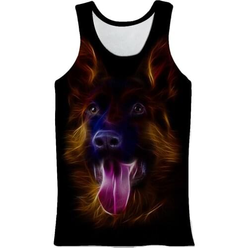 JUMEAST 2021 Mens Lovely Vest Summer 3D Printing New Elephant Dog Design Tank Tops Popular Oversize Vest