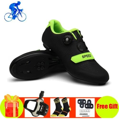 Outdoor Men Athletic Road Cycling Shoes Women High Quality Racing Bike Sneaker Men Non-slip Self-locking Breathable Bicycle Shoe