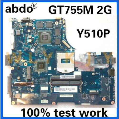 VIQY1 NM-A032 for Lenovo Y510P Notebook Motherboard 11S 90003631 90003632 PGA947 GT755M 2G DDR3 100% Test Work Free Shipping