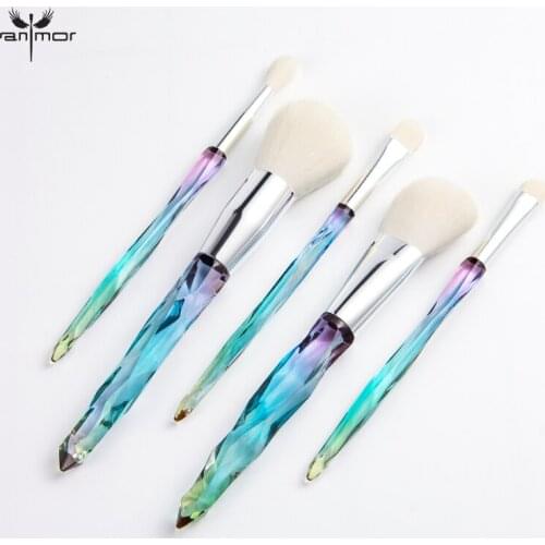 Anmor 5Pcs/lot Makeup Brushes Set For Foundation Eyeshadow Soft Synthetic Hair Blending Cosmetic Make Up Brush Maquillage