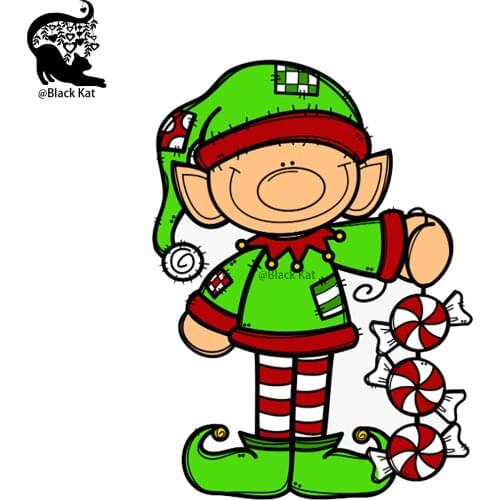 New Candy Christmas Elf Metal Cutting Dies Merry Christmas Gifts Card Making Stencil For DIY Scrapbooking Craft Decoration