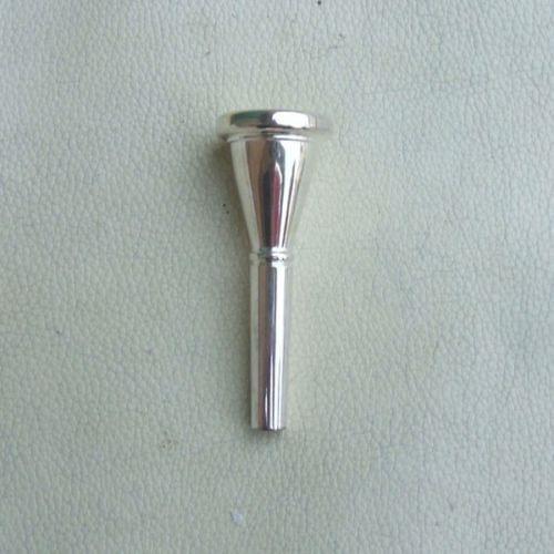 One pc french horn mouthpiece brass body silver plated