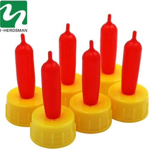 10 Pcs Lamb Special Nipple Drinker Goat Milk Drink Nipple Latex Soft Nipple Feeding Orphan Lamb Dog Cub Calf Spiral Sprite Cola
