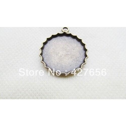 5pcs Antique bronze smile face beer cap frame round base setting pendant charm/finding,fit 20mm cabochon/ picture /cameo
