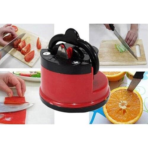Portable Mini kitchen Knife Sharpener Kitchen Tools Accessories Chef Knives Sharpening Tool Scissors Grinder Suction on Table U3