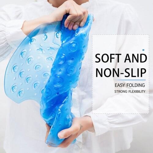 Anti-slip Safety Bathroom Shower Floor Mats Bathing Bathtub Pads with Suction Cups