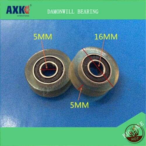 Rubber wheel 5*16*5MM PU 685ZZ nylon wheel bearing 4PCS wheel pulley roller 5X16X5MM Wheels Roller for Furniture Moving pulley