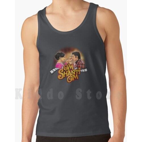 Shahrukh Khan Vintage Design-Om Shanti Om tank tops vest 100% Cotton Srk Shahrukh Khan Bollywood Salman Khan India