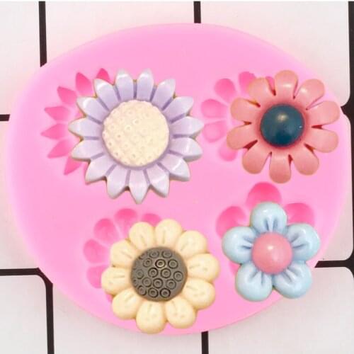 Flower Silicone Mold Cake Border Fondant Molds DIY Party Cake Decorating Tools Chocolate Gumpste Mould Resin Candy Clay Moulds