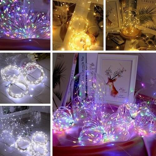 YASENN 10M 100 LED USB Copper Wire Fairy Lights Indoor Waterproof Remote For Home Wedding New Year Christmas Garland Decoration
