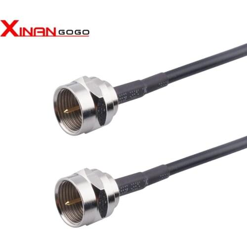 Xinangogo 1PCS F Male to F Male Hign Frequency Signal Telecom Antenna Pigtail Jumper RG174 Coaxial Cable Connector